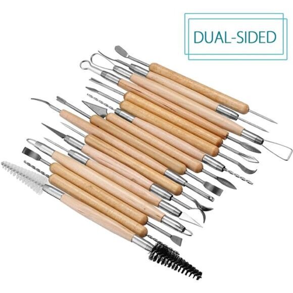 Meuxan 30PCS Pottery Tools Clay Sculpting Tool Set - Picture 3 of 8